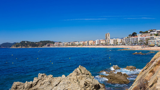 滩海滨 mar 布拉瓦海岸西班牙