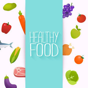 健康食品和节食的概念