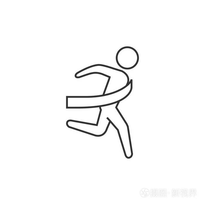 大纲图标-终点线插画-正版商用图片0bxtej-摄图新视界