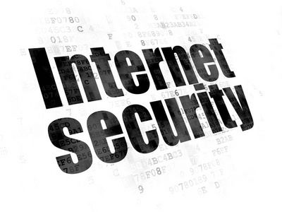 安全概念 数字背景的互联网安全