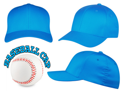 淡蓝色的棒球帽套
