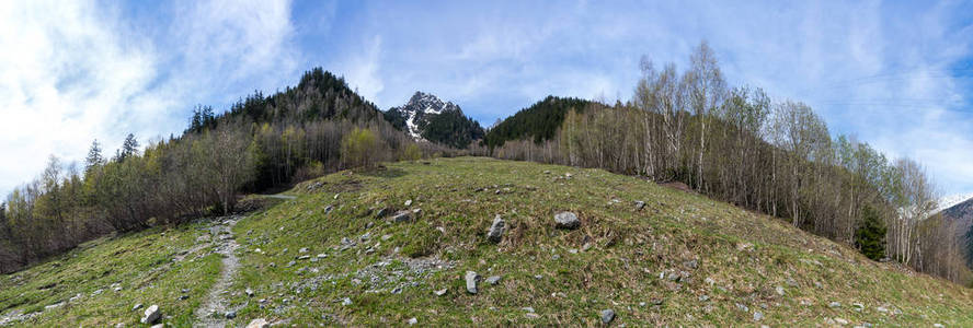 全景视图的法国阿尔卑斯山