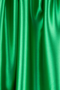 绿色的丝绸布料