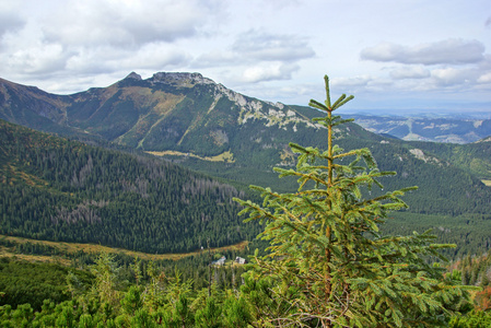 giewont，景观在波兰 od 塔特拉山