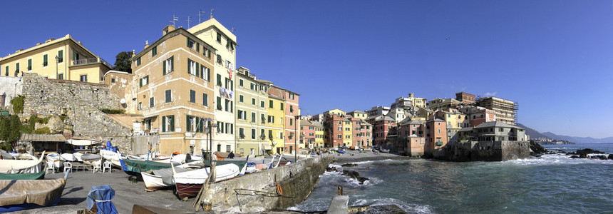 Boccadasse，热那亚意大利