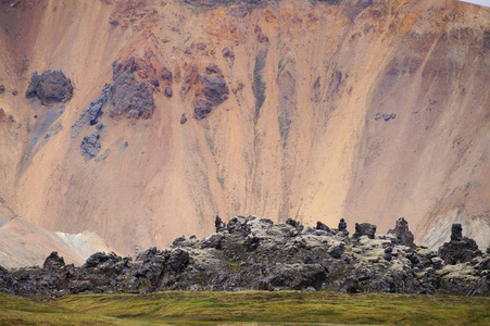 国家公园 Landmannalaugar，冰岛的山谷