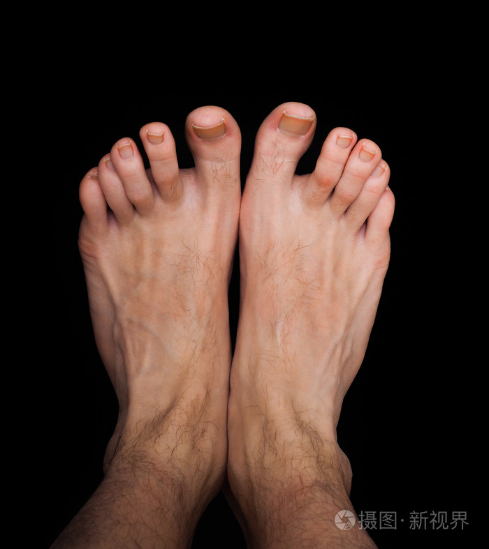 双隔离对黑色的白种人男性脚照片 正版商用图片0bz1ym 摄图新视界