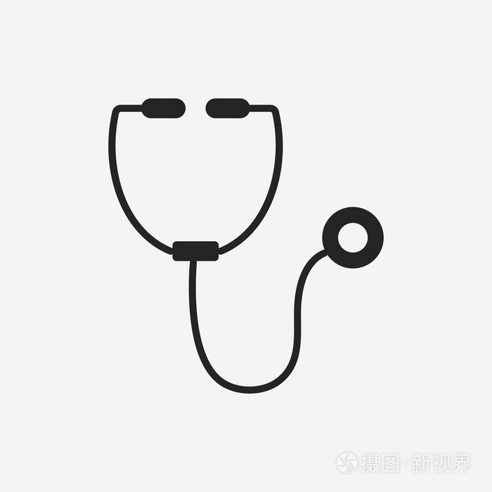 听诊器图标插画-正版商用图片0bz440-摄图新视界