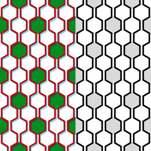 无缝蜂窝矢量模式。几何背景