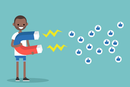 年轻的黑人男子,吸引喜欢照片