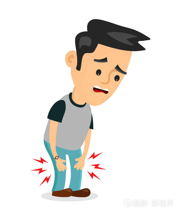 疼痛的腿 problems.vector 平