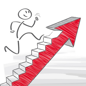 爬阶梯图片励志图片
