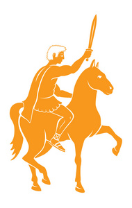 首届恺撒上骑马图照片