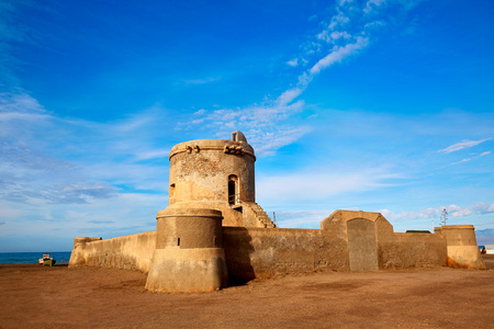 阿尔梅里亚 Cabo de Gata 塔在 San Miguel 翁