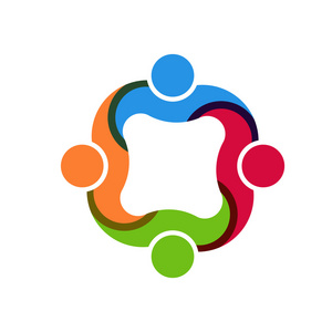 社会团队团队合作社会组 4 人照片