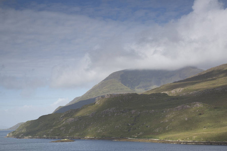 基拉里峡湾湖Leenane，康尼马拉戈尔韦