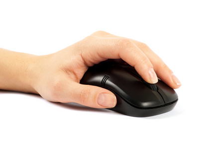 计算机鼠标用一只手