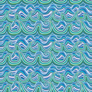 无缝的波浪模式。矢量图波 江海洋 壁纸 装饰