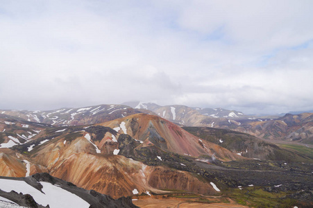 国家公园 Landmannalaugar，冰岛的山谷