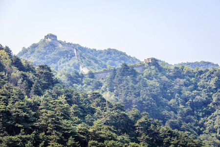 中国的长城慕田峪，靠近北京，中国