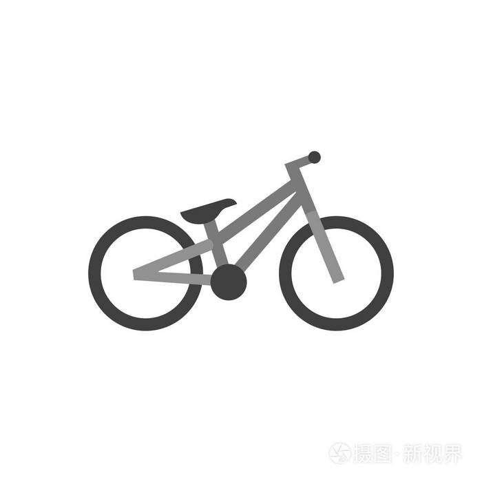 平面图标审判自行车