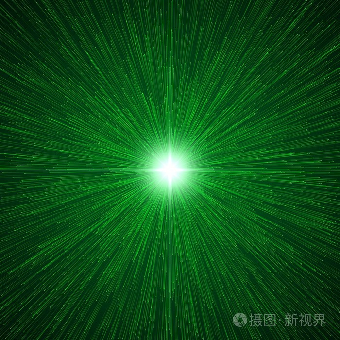 释放的粒子光束