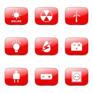 能源的标志和符号图标集图片