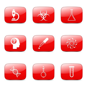 科学仪器图标集