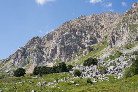 雄伟的山脉风景的高加索地区自然保护区