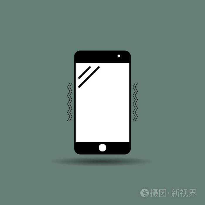 振动的智能手机图标