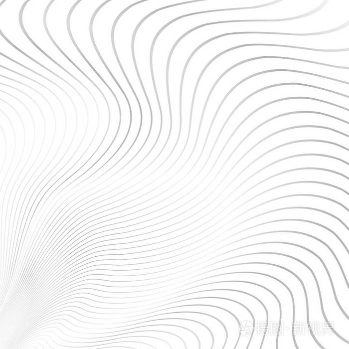 在白色3d黑色波浪线