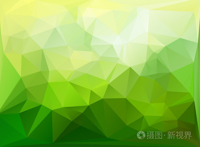 绿白多边形马赛克的背景下矢量插画创意业务设计模板