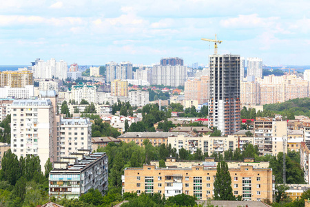 在城市的新建筑施工