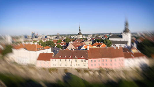 爱沙尼亚首都塔林的鸟瞰图