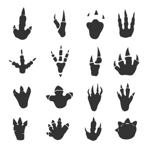 脚印矢量无缝图案卡通怪物卡车卡通怪物卡车可怕的大脚大脚拉丁字母的