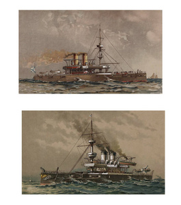 1918 世纪的船只的插图