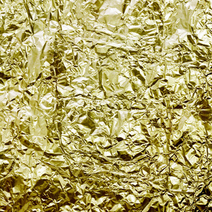 金色铝箔表面