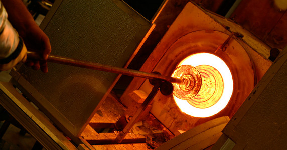 玻璃吹制炉照片