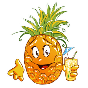 卡通菠萝图片