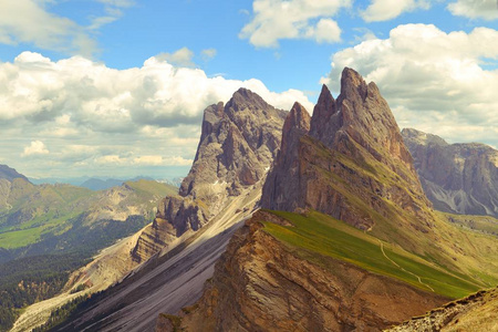 Seceda 在意大利的多洛米蒂山