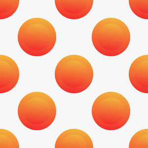 无缝矢量模式与橙色圆圈图片