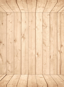 浅棕色木板 墙 框 墙体表面。木材纹理