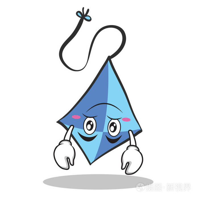 颠倒了蓝人物卡通