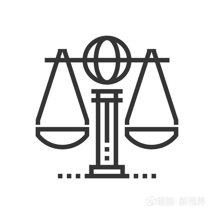 全球法律图标插画-正版商用图片0c4lsu-摄图新视界