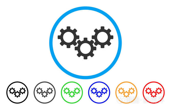 齿轮箱圆形的图标