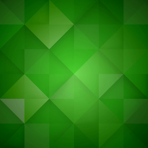 抽象的马赛克绿色背景。矢量图