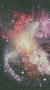 星云和星系。此图像装备由美国航空航天局的元素