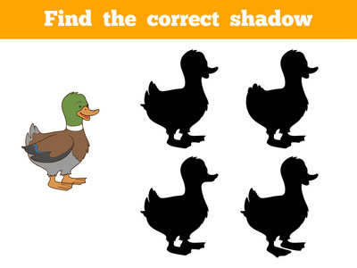 鸭子玩具剪影图片