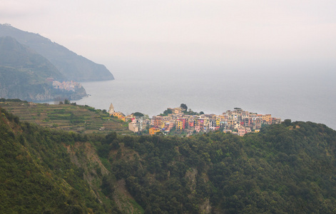 Corniglia 和 Manarola 的视图