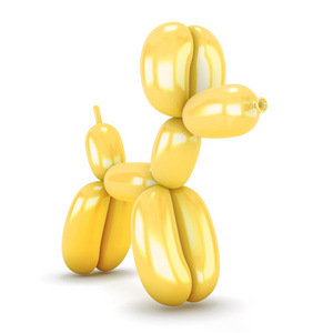 黄狗玩具从气球图片